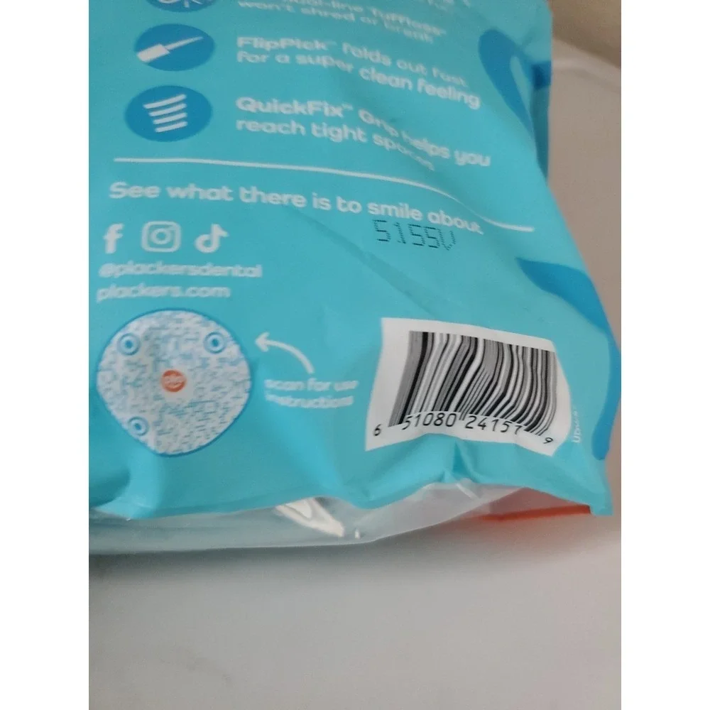 300 Count Cool Mint Plackers Twin-Line Dental Floss Tooth Picks Oral Flossers